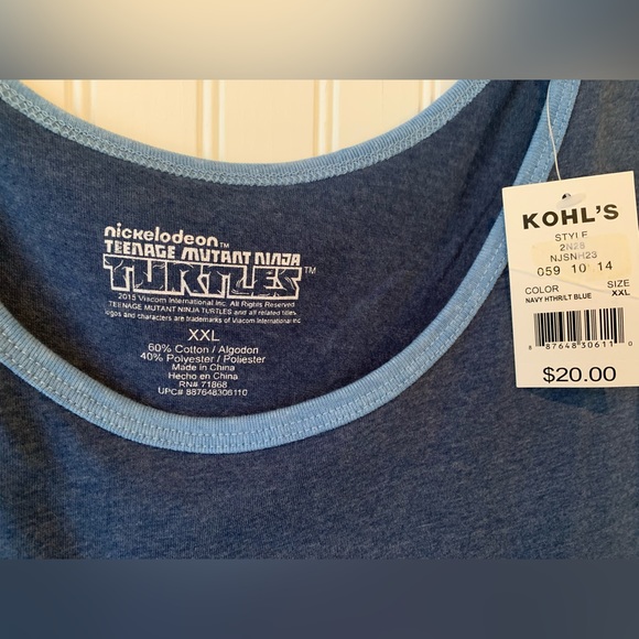 Nickelodeon Teenage Mutant Ninja Turtles Tank Top (NWT) XXL - Picture 5 of 5